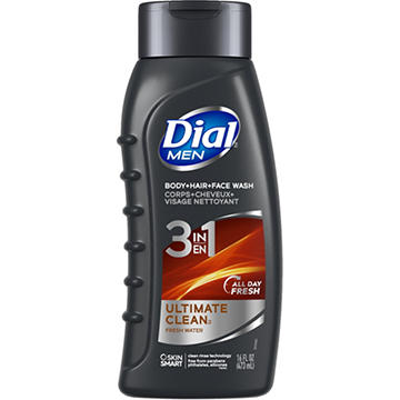 Dial Men 3-in-1 Body, Hair & Face Wash - Ultimate Clean