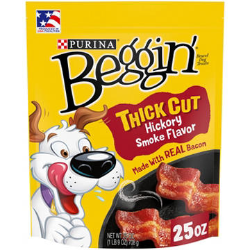 Beggin' Purina Strips With Real Meat Dog Treats - Thick Cut Hickory Smoke Flavor