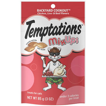 Temptations MixUps Backyard Cookout Flavor Crunchy and Soft Cat Treats