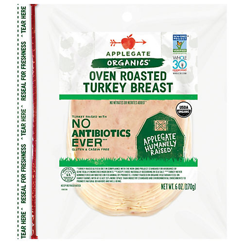 APPLEGATE ORGANICS Organic Smoked Turkey Breast, 6 oz