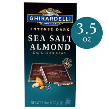 Ghirardelli Intense Dark Sea Salt Almond Chocolate Bar