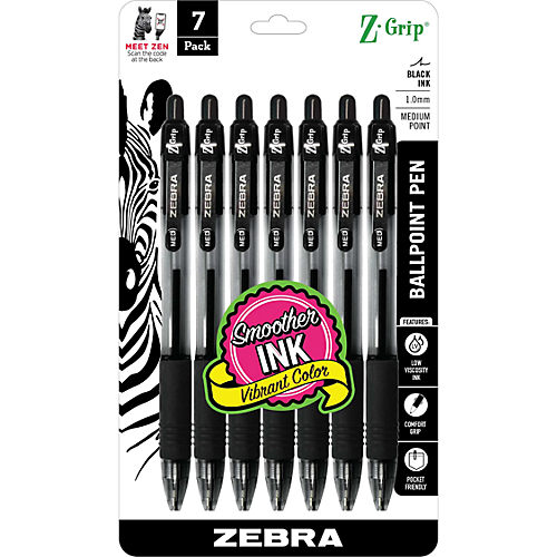 Zebra J-Roller Roller Ball Stick Gel Pen Black Ink Medium Dozen