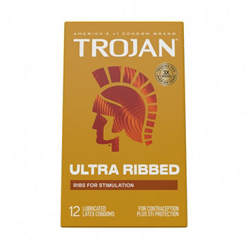 Trojan Ultra Ribbed Lubricated Condoms