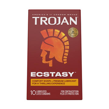 Trojan Ecstasy Ultra Ribbed Lubricated Condoms