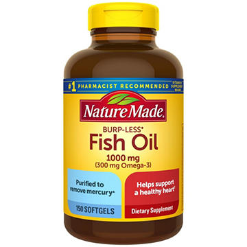 Nature Made Burp-Less Fish Oil 1000mg Softgels