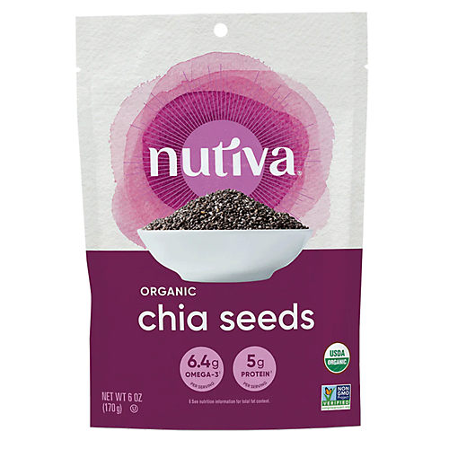 Organic Chia Seeds Black - 3g of Protein Per Serving