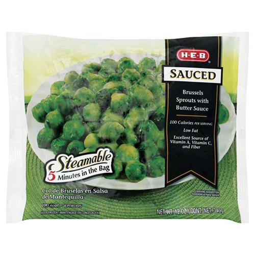 H-E-B Frozen Steamable Brussels Sprouts in Butter Sauce