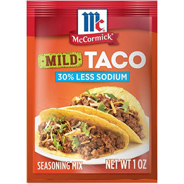 McCormick 30% Less Sodium Mild Taco Seasoning Mix