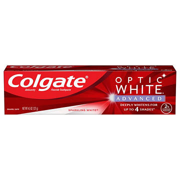 Colgate Optic White Advanced Anticavity Toothpaste - Sparkling White