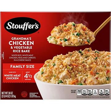 Stouffer's Grandma's Chicken And Vegetable Rice Bake Frozen Meal