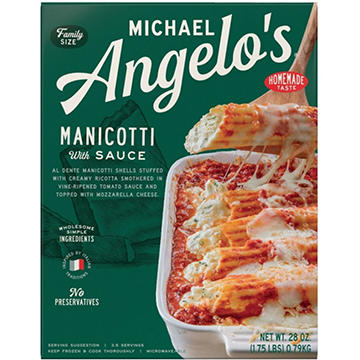 Michael Angelo's Manicotti with Sauce - Family Size