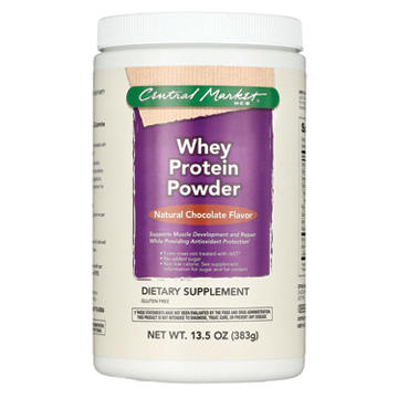 Central Market Whey Protein Powder - Natural Chocolate Flavor