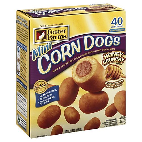 Corn Dogs Honey Crunchy 16 ct - Products - Foster Farms