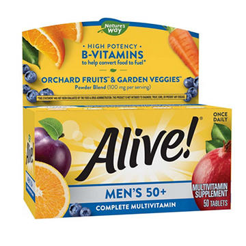 Nature's Way Alive! Men's 50+ Complete Daily Multivitamin Tablets
