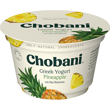 Chobani Low-Fat Pineapple on the Bottom Greek Yogurt