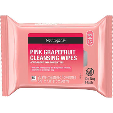 Neutrogena Oil-Free Facial Cleansing Wipes - Pink Grapefruit
