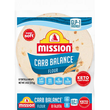 Mission Carb Balance Flour Tortillas, Fajita Size