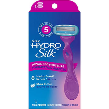 Schick Hydro Silk Schick Hydro Silk Moisture Womens Razor, 5-Blade Moisturizing Razor for Women, 1 Razor & 2 Razor Blade Refills