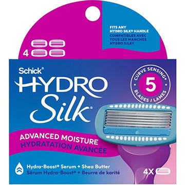 Schick Hydro Silk Schick Hydro Silk Moisture Razor Blade Refills, 5-Blade Mositurizing Razors for Women