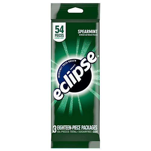 Eclipse Value Pack Sugarfree Chewing Gum - Spearmint - Shop Gum & Mints at  H-E-B