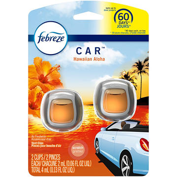 Febreze Febreze Car Vent Clips Hawaiian Aloha 2 Pack