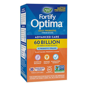 Nature's Way Fortify Optima Advanced Care 60 Billion Probiotic + Prebiotics Capsules