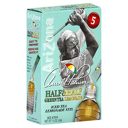 Arizona Arnold Palmer Half & Half Green Tea Lemonade Iced Tea Stix - Shop  Mixes & Flavor Enhancers at H-E-B
