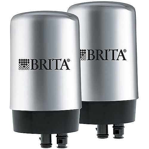 Brita® Chrome Tap Water Filtration System Replacement Filters For Faucets,  2 ct
