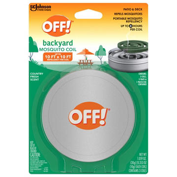 OFF! Backyard Mosquito Repellent Coil - Country Fresh
