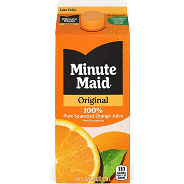 Minute Maid Original Low Pulp 100% Pure Squeezed Orange Juice