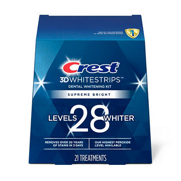 Crest 3D Whitestrips Supreme Bright Dental Whitening Kit