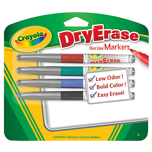 Crayola Dry Erase Fine Line Markers - Shop Markers at H-E-B