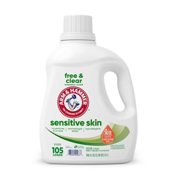 Arm & Hammer Free & Clear HE Liquid Laundry Detergent, 105 Loads