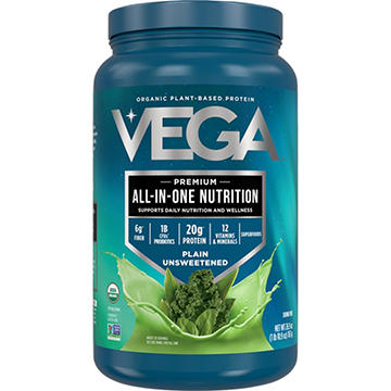 Vega Plant-Based 20g Protein All-in-One Shake Mix - Plain Unsweetened