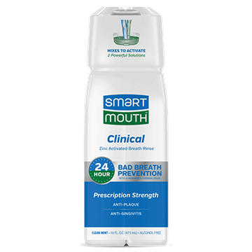 Smart Mouth Clinical Alcohol Free 24 Hour Mouthwash - Clean Mint