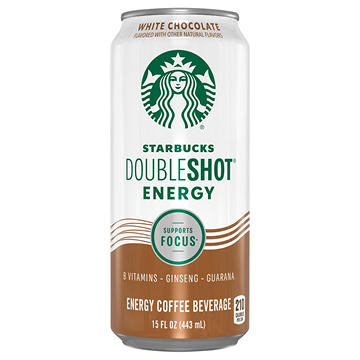 Starbucks White Chocolate Double Shot Energy Coffee Drink