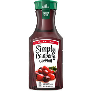 Simply Cranberry Cocktail Fruit Juice