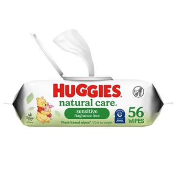 Huggies Natural Care Sensitive Baby Wipes - Fragrance Free