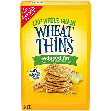 Wheat Thins Reduced Fat Whole Grain Wheat Crackers