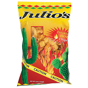 Julio's Freakin' Hot Corn Tortilla Chips