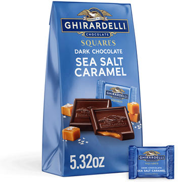 Ghirardelli Dark Chocolate Sea Salt Caramel Squares