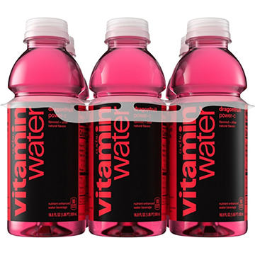 Glaceau Vitaminwater Power-C Dragonfruit Nutrient Enhanced Water Beverage 6 pk Bottles