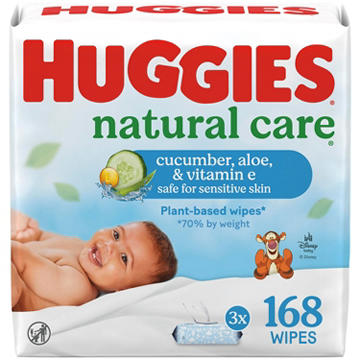 Huggies Baby Wipes - Cucumber, Aloe and Vitamin E Scented, 3 pk
