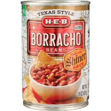 H-E-B Borracho Beans with Shiner Bock