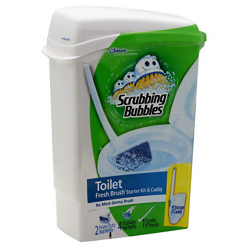 Scrubbing Bubbles Fresh Brush Starter Kit & Caddy - Shop Toilet Bowl  Cleaners at H-E-B