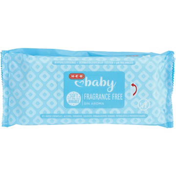 H-E-B Baby Travel Pack Wipes - Fragrance Free
