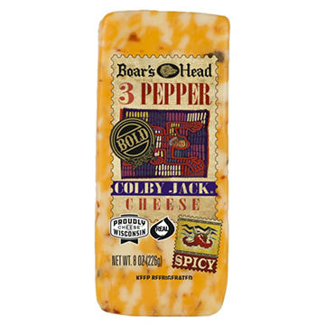 Boar's Head Bold 3 Pepper Colby Jack Cheese