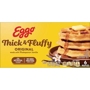 Eggo Thick & Fluffy Frozen Waffles - Original