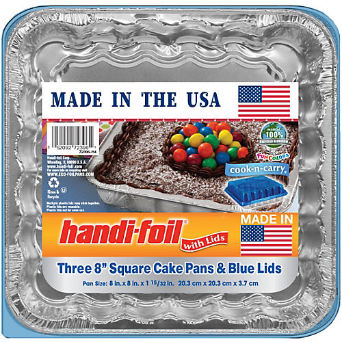 Jiffy-Foil Square Cake Pan with Lid | Walgreens