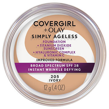 Covergirl Simply Ageless Wrinkle Defying Foundation 205 Ivory